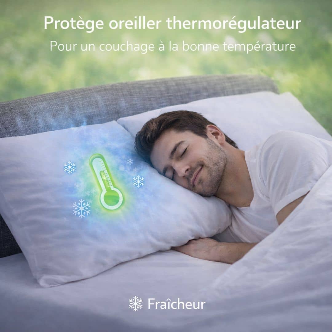 image principale protège oreiller thermorégulateur image principale protège oreiller thermorégulateur